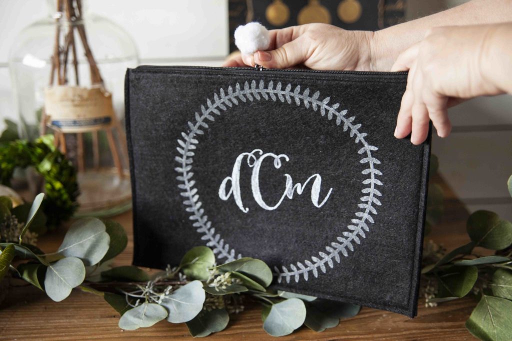 A DIY monogrammed pouch is a simple way to add style to function to your purse. See our 4-step monogrammed pouch tutorial and get the tools you need to make a pouch for yourself or a friend! 